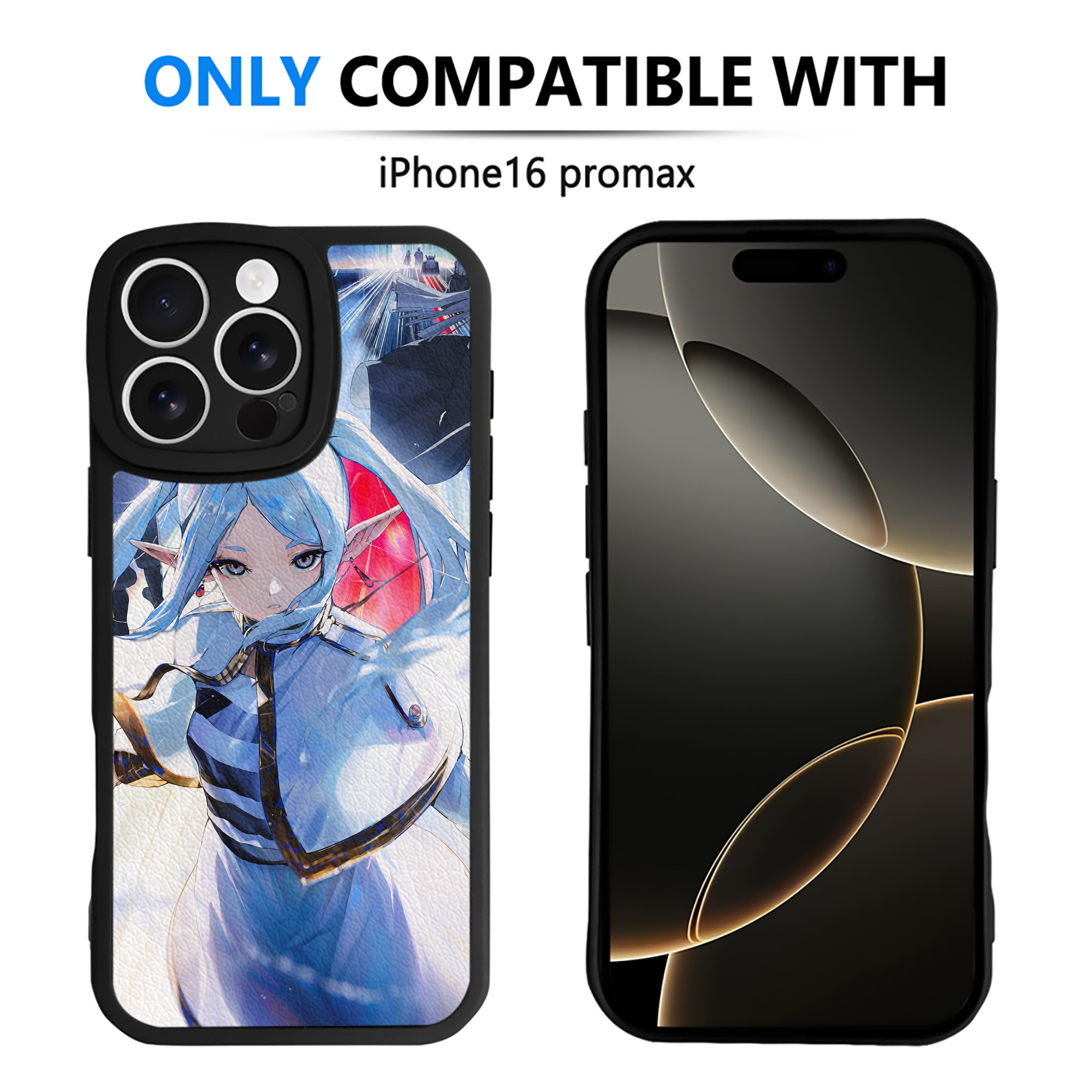（画像用） 葬送のフリーレン Frieren 【iPhone 16シリーズ対応】シリコンスマホケース（レザー調） 材質：シリコン